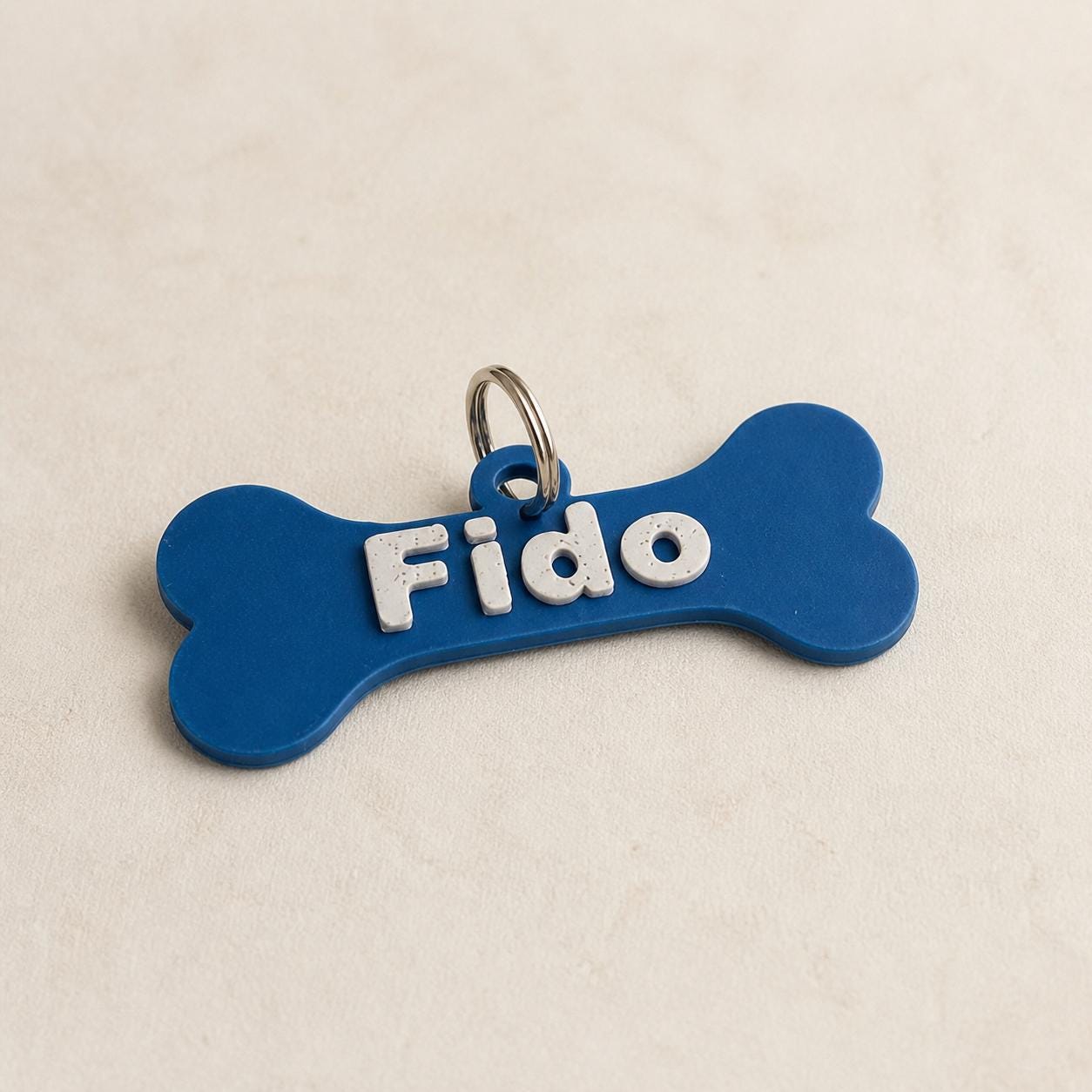 Personalised Bone Dog Name Tag – Lightweight 3D Printed Collar Tag