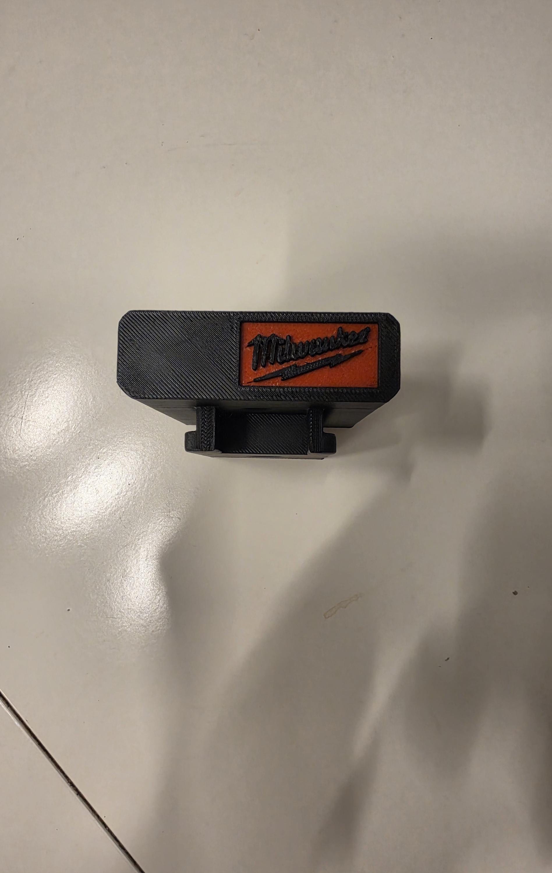 Milwaukee M18 Drill Holder | Under Shelf Power Tool Mount | Workshop Garage Tool Storage | 3D Printed Drill Hanger