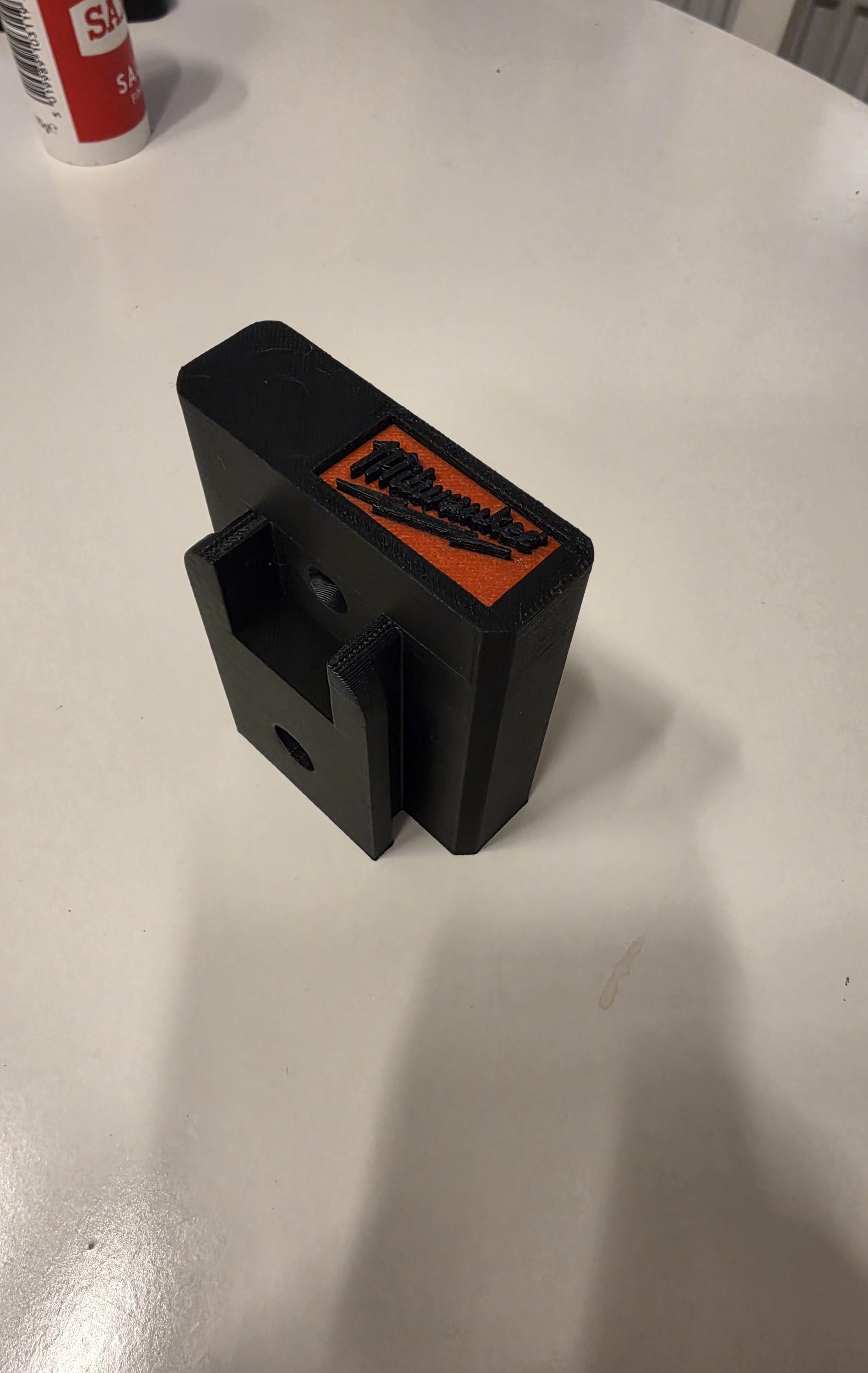 Milwaukee M18 Drill Holder | Under Shelf Power Tool Mount | Workshop Garage Tool Storage | 3D Printed Drill Hanger