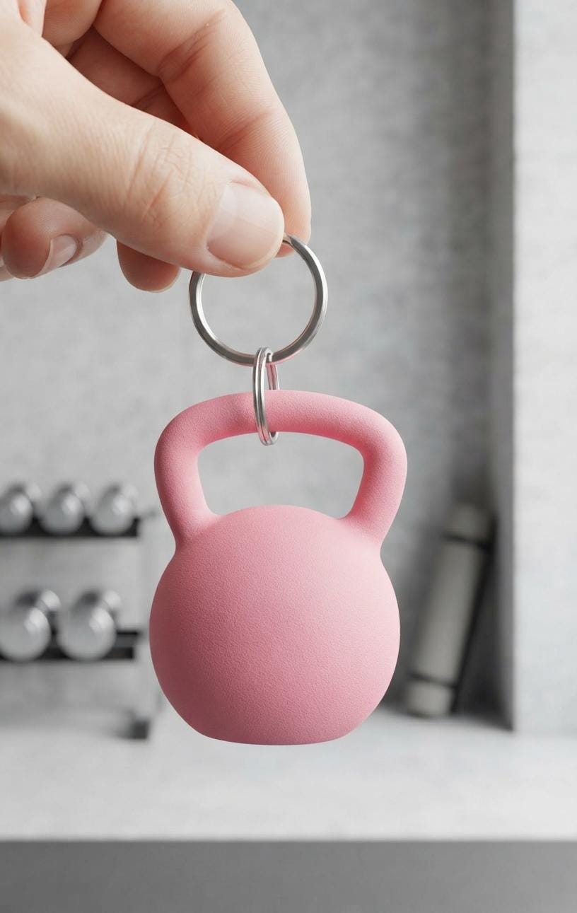 Gym Ring Holder Keyring, Custom Workout Ring Safe for Weightlifting, Personalized Fitness Gift for Women, Lifting Jewelry Protector